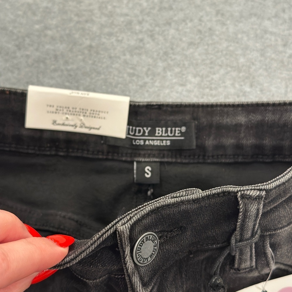 Judy Blue Black Denim Skirt - Picture 2 of 7